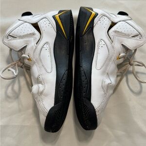 Jordan 7 Retro White Yellow Black 7Y Youth Basketball Shoes
